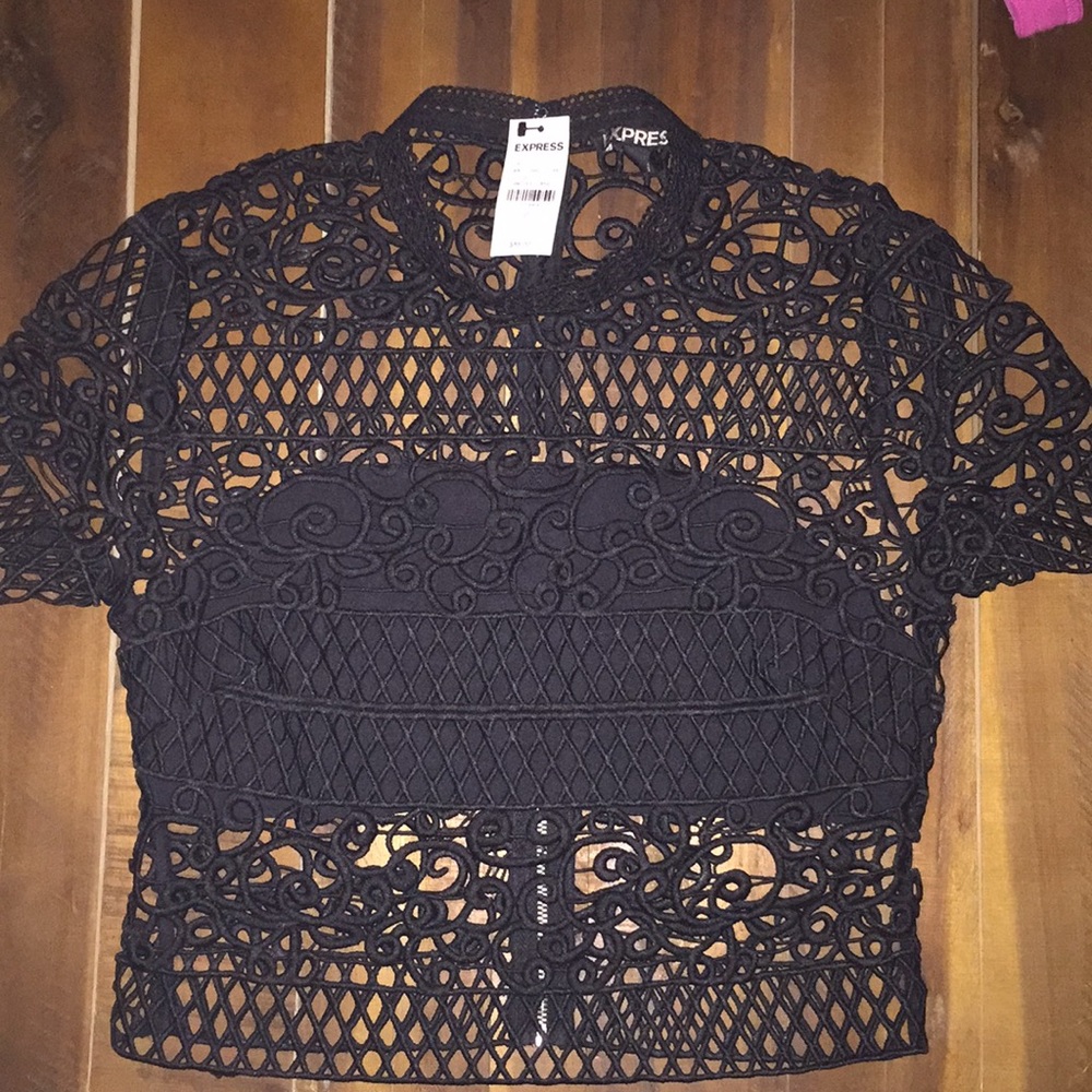 Black Express crop top